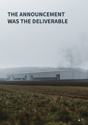 Cover of The Announcement Was the Deliverable